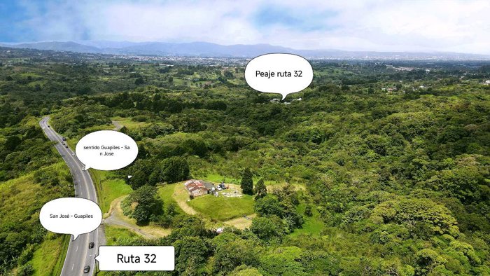 VENTA DE ESPECTACULAR FINCA FRENTE A RUTA 32 MORAVIA, SAN JOSE. in San Jerónimo, Moravia, San José — ₡ 614 000 000