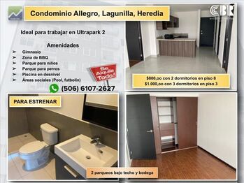 Apartamento en Alquiler Heredia, Heredia, Heredia