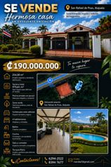 Hermosa casa grande en excelente ubicación en San Rafael, Poás, Alajuela — 190 000 000 ₡ - Foto 3 de 3