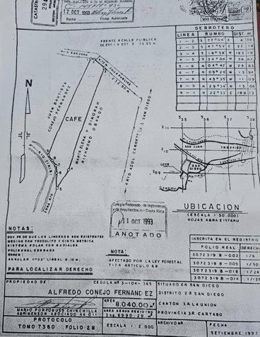 Lote en Venta – Uso Mixto, 8.040 m² en La Unión, Cartago in San Diego, La Unión, Cartago — ₡ 550 000 000