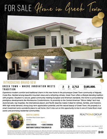 Casa moderna con acabados de alta calidad dentro de comunidad segura. en Grecia, Alajuela — $185,000 - Foto 2 de 13