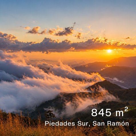 Lote en San Ramón, vista al golfo in Piedades Sur, San Ramón, Alajuela — ₡ 29 500 000 - Photo 2 of 8