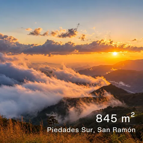 Lote en San Ramón, vista al golfo en Piedades Sur, San Ramón, Alajuela — ₡ 29 500 000 - Foto 2 de 8