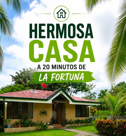 Hermosa Casa a 20 minutos de la Fortuna in Peñas Blancas, San Ramón, Alajuela — $135,000