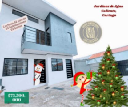 🎄 CASAS EN VENTA EN CARTAGO 🎄 TE OFRECEMOS VARIAS OPCIONES PARA TENER TU NUEVO HOGAR  🎄 in Oriental, Cartago — ₡ 135 000 000