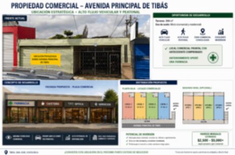 Ubicación comercial premium en Tibás | Avenida principal | Alto flujo | Ideal para desarrollo en San Juan, Tibás, San José — $375,000
