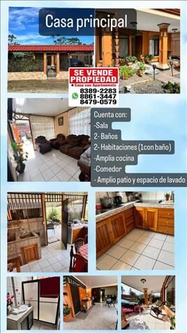Venta de casa y departamento en San Vito, Coto Brus, Puntarenas — ₡ 58 000 000