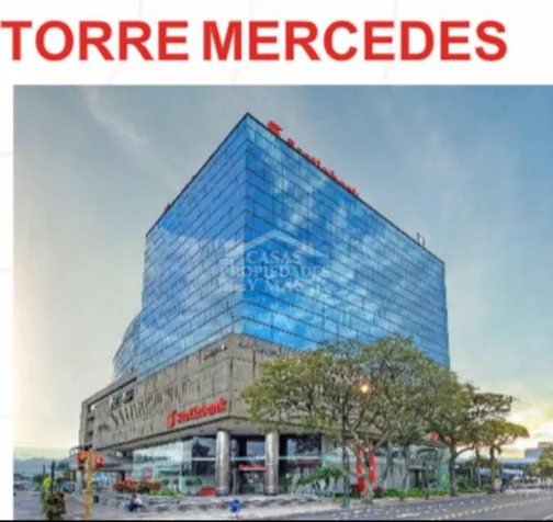 OFFICE FOR RENT IN TORRE MERCEDES, PASEO COLÓN / 62.17 m2 in Merced, San José — $1,057