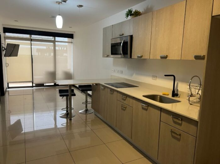 Vendo en Condominio Apto 1H contemporáneo in Pozos, Santa Ana, San José — $138,000