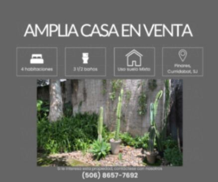 Amplia casa en venta en Sánchez, Curridabat, San José — $790,000