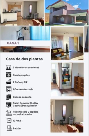 SE VENDE BELLA PROPIEDAD Y 3 CASAS EN TRES RÍOS.  en Tres Ríos, La Unión, Cartago — $650,000