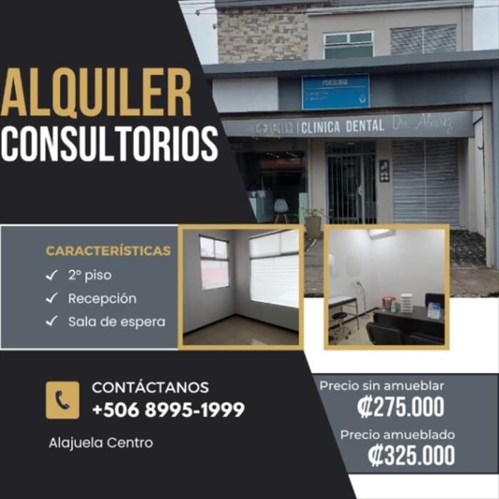 Locales comerciales en alquiler en Alajuela centro. en Alajuela — ₡ 275 000