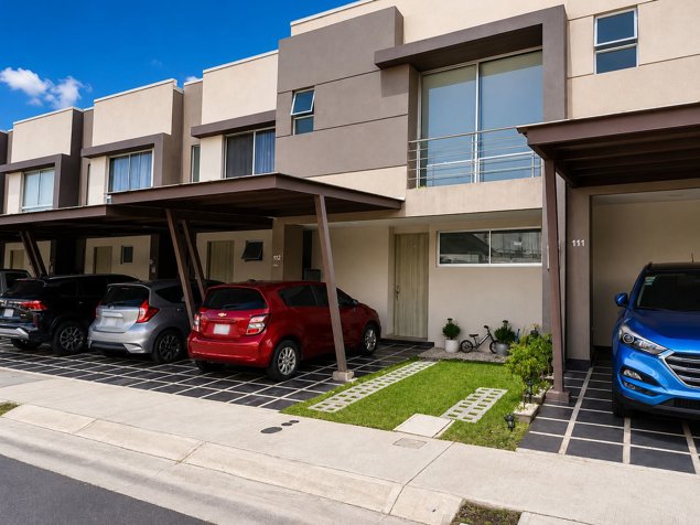 Moderna casa de 180m2 en condominio Palermo, San Rafael de Heredia en Ángeles, San Rafael, Heredia — ₡ 94 000 000