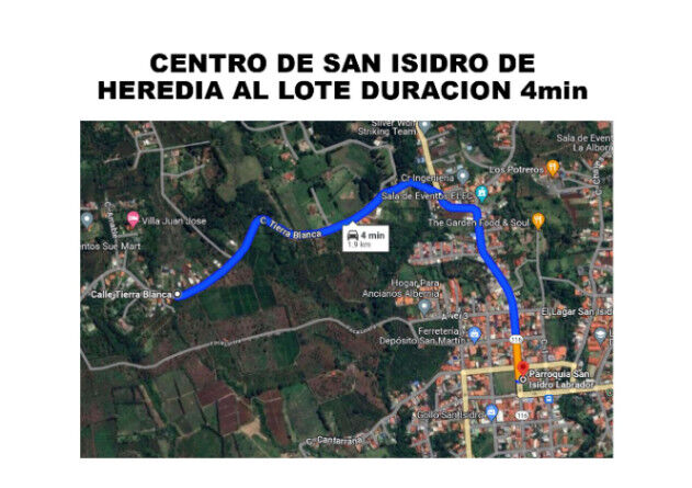 Se vende lote Heredia San Rafael Hermoso y amplio in Concepción, San Rafael, Heredia — ₡ 70 000 000