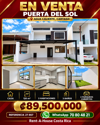 Venta de Hermosa Casa n Aguacaliente de Cartago 27-857 in Aguacaliente, Cartago — ₡ 89 500 000