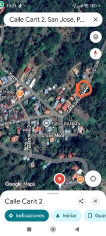 VENTA DE LOTE 213 M2 EN CARIT DE PURISCAL SAN JOSÉ in Santiago, Puriscal, San José — ₡ 15 000 000