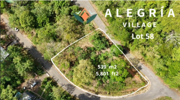 Beautiful lot for sale in Alegria Village (5801 sq.ft)