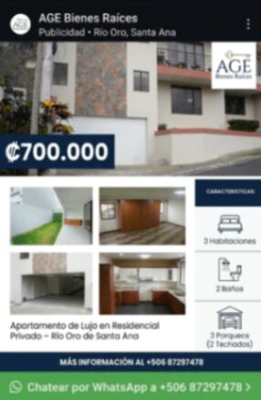  ​Si buscas amplitud, seguridad y una ubicación estratégica, este apartamento es para ti. en Piedades, Santa Ana, San José — ₡ 700 000