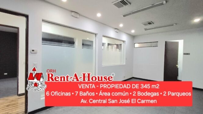 Venta de Local Comercial con Oficinas en Carmen, San José. RAH 25-733 in Carmen, San José — $1,850,000