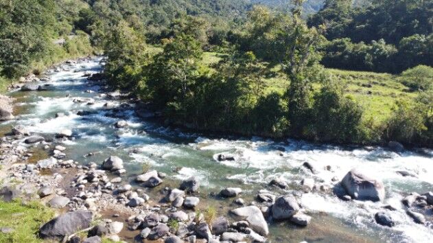 1+Manzana con frente rio Chirripo en Guadalupe de Rivas. en Rivas, Pérez Zeledón, San José — $200,000