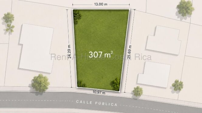 Venta de Terreno Comercial Vargas Araya Montes de Oca in San Pedro, Montes De Oca, San José — ₡ 110 000 000