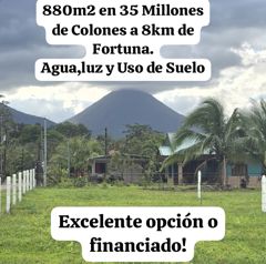 Lote con Vista al Volcan de 880m2 o financiado directamente a solo 8km de Fortuna centro in La Fortuna, San Carlos, Alajuela — 35 000 000 ₡ - Photo 2 of 4