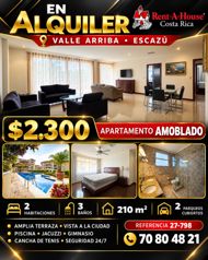 Alquiler de Apartamento de Lujo Amoblado  en San Rafael de Escazú