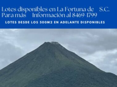 Se Venden Lotes con Vista al Volcan Arenal en La Fortuna in La Fortuna, San Carlos, Alajuela — ₡ 35 000 000