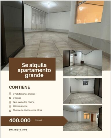 Alquiler apartamento  en Guadalupe, Goicoechea, San José — ₡ 400 000