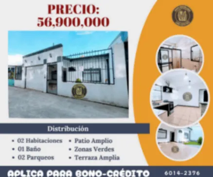 ✨✨ ¡¡Oportunidad Única!!! Tu nuevo hogar ahora a un precio irresistible 🥳✍️💰 in Dulce Nombre, Cartago — ₡ 56 900 000