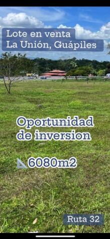 Venta de lote frente ruta 32  en Guápiles, Pococí, Limón — $182,460