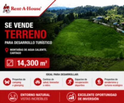 TERRENO PARA DESARROLLO TURISTICO CARTAGO en Aguacaliente, Cartago — ₡ 200 000 000