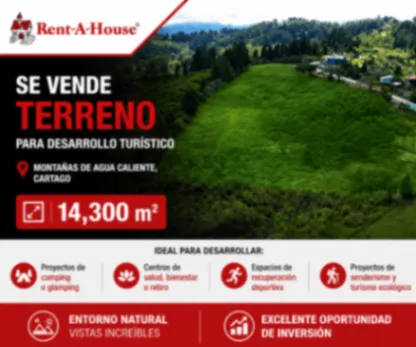 TERRENO PARA DESARROLLO TURISTICO CARTAGO in Aguacaliente, Cartago — ₡ 200 000 000