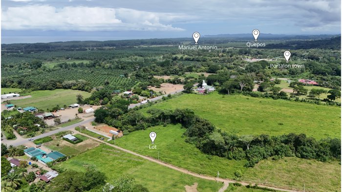 SE VENDE TERRENO LISTO PARA CONSTRUIR CON TOPOGRAFIA PLANO Y EXCELENTE UBICACION en Savegre, Quepos, Puntarenas — $99,995 - Foto 3 de 10