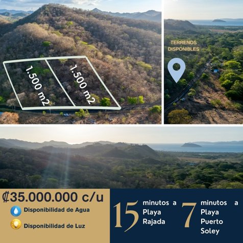 Terrenos cerca de la playa en venta – Puerto Soley, La Cruz in La Cruz, Guanacaste — ₡ 35 000 000