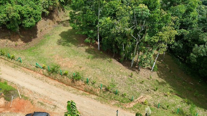 SE VENDE TERRENO CON CATARATA PRIVADA, BOSQUE Y VISTAS A LA MONTAÑA EN TIERRAS MORENAS DE SAVEGRE in Savegre, Quepos, Puntarenas — $97,000