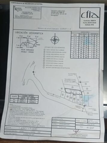 Venta de lote para construcción de vivienda en Rosario, Desamparados, San José — ₡ 15 000 000