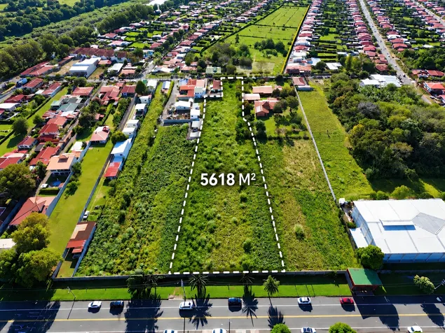 VENTA TERRENO 5618 M2, TOPOGRAFÍA PLANA, BELÉN, HEREDIA en La Ribera, Belén, Heredia — $1,150,000