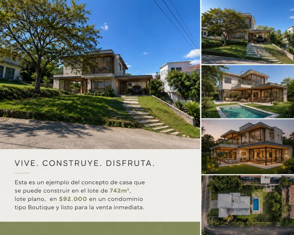 ¡Precio insólito! Venta $92.000 lote plano de 742 m² en la Guácima en Guácima, Alajuela — $92,000 - Foto 2 de 11