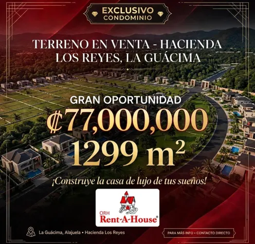 Opportunity Lot Sale in Hacienda los Reyes in Guácima, Alajuela — ₡ 77 000 000
