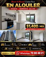 Alquiler de Modernop Apartamento en Ulloa Heredia