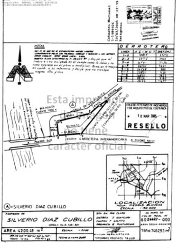 Se vende lote oportunidad para proyecto e inversión  en Guaycará, Golfito, Puntarenas — ₡ 70 000 000