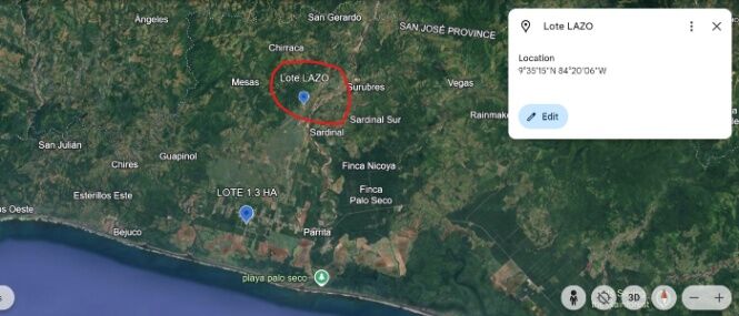 VENTA DE FINCA, PUNTARENAS, PARRITA, PLAYON  en Parrita, Puntarenas — $180,000