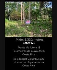 Lote en Venta Jacó, Garabito, Puntarenas