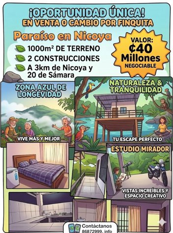 Un paraíso en Curime, en Nicoya, Guanacaste — $80,000 - Foto 3 de 3