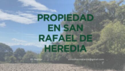 Terreno Cercano al Castillo Country Club 20 000/m2 in San Rafael, Heredia — ₡ 140 000 000