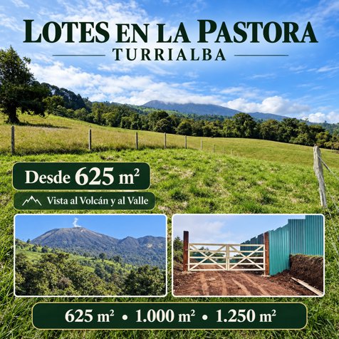 🌿 LOTES CON VISTA AL VOLCÁN EN LA PASTORA, TURRIALBA 🌋 in Santa Cruz, Turrialba, Cartago — ₡ 25 000 000