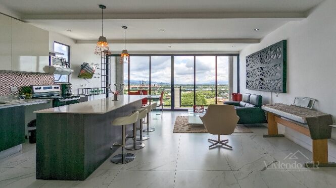 POZOS DE SANTA ANA DE 2 HABITACIONES - TERRAZA - VISTA PRECIOSA en Pozos, Santa Ana, San José — $1,800