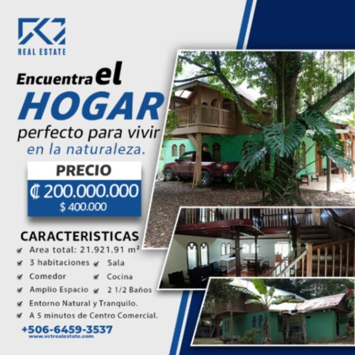 Hermoso terreno con casa en Repunta, Pérez Zeledón in Daniel Flores, Pérez Zeledón, San José — ₡ 200 000 000