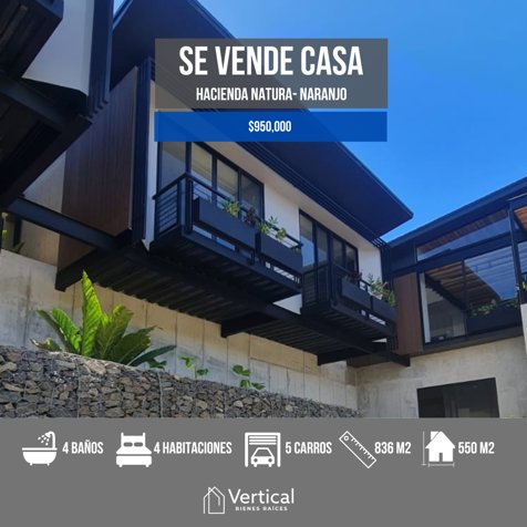 Venta Casa Hacienda Natura Naranjo in Naranjo, Alajuela — $1,200,000